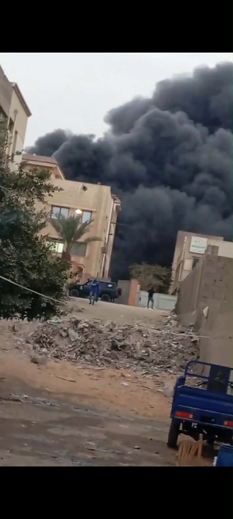 جانب من الحريق