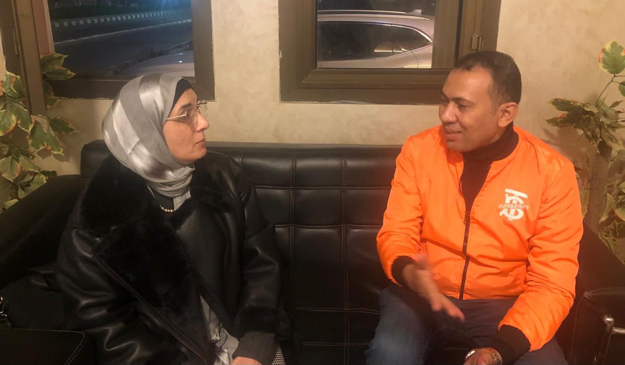 1محرر اليوم السابع يحاور أرملة الشهيد اللواء ياسر عصر