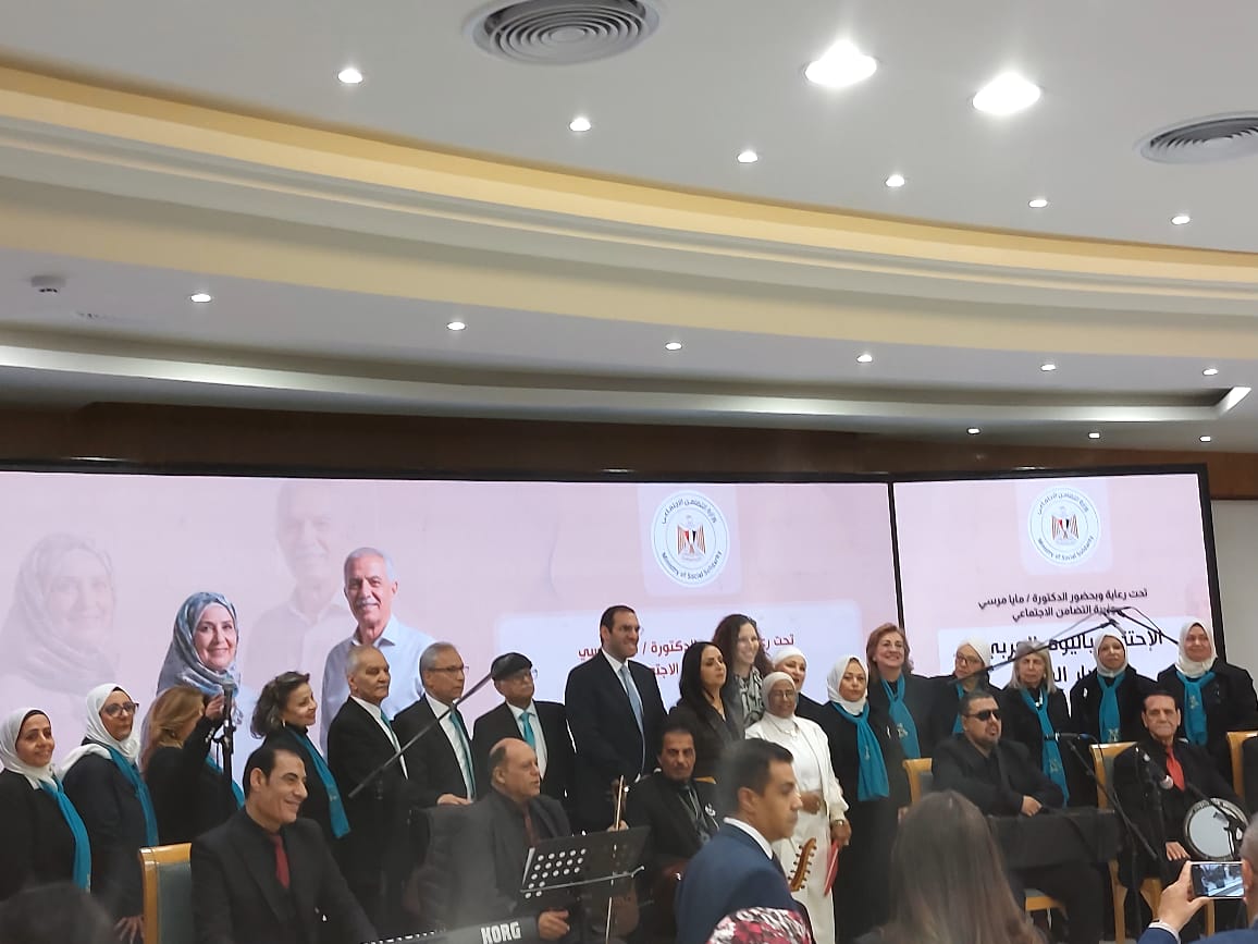 وزيرة التضامن فى حفل كبار السن وزيرة التضامن فى حفل كبار السن