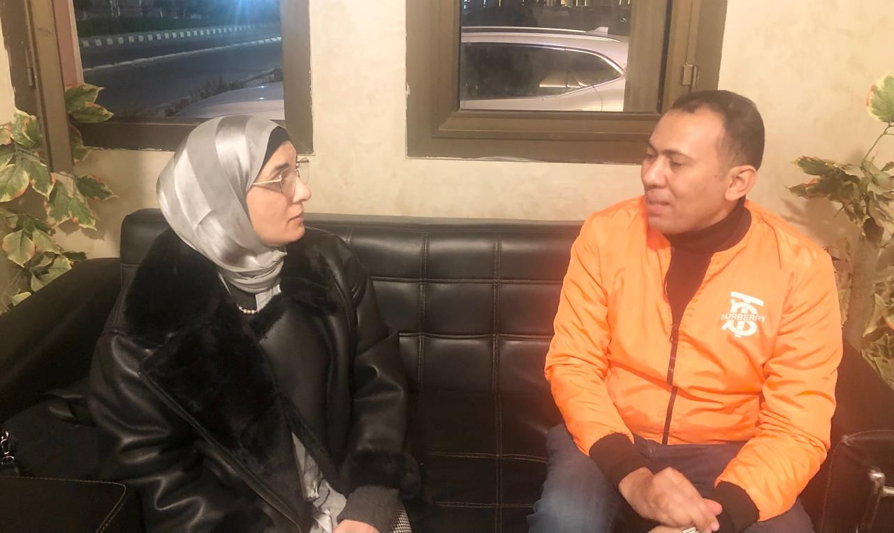 محرر اليوم السابع يحاور أرملة الشهيد اللواء ياسر عصر 2