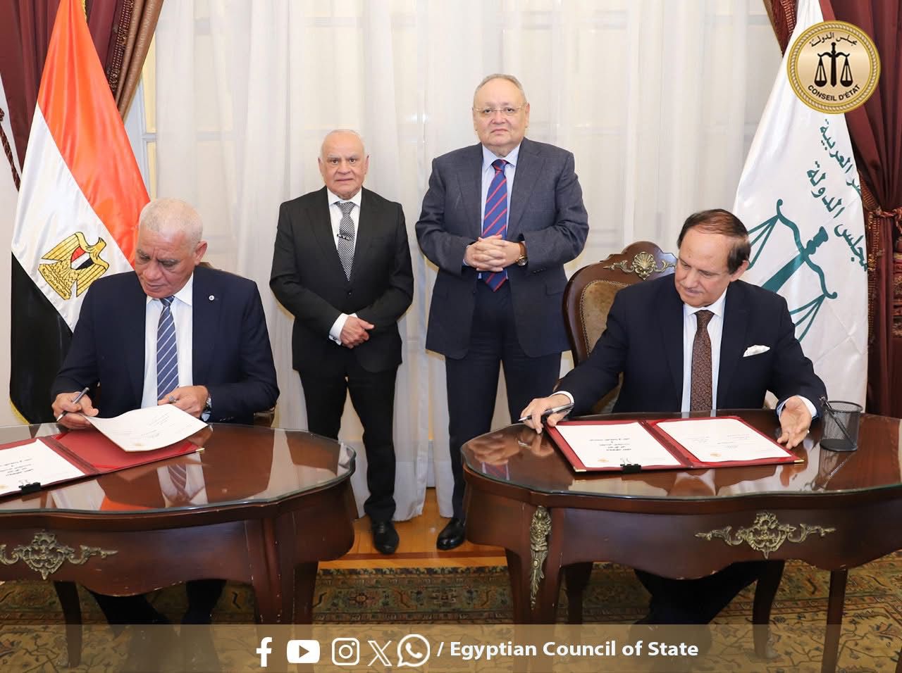 مجلس الدولة يوقع بروتوكول تعاون أكاديمي وتدريبي مع الجامعات الأوروبية (2)