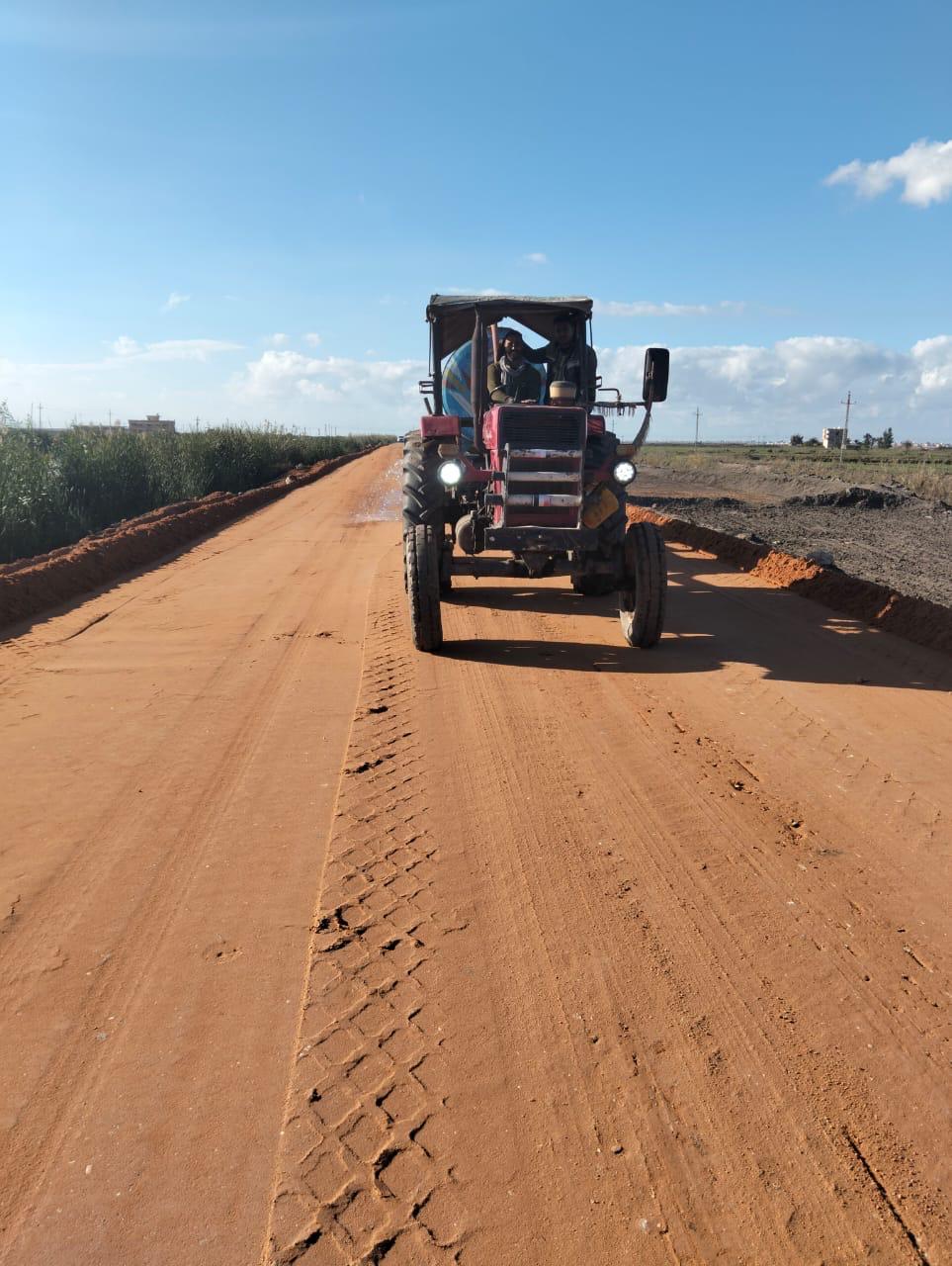 أعمال الرصف بالحامول ضمن مشروعات الخطة الاستثمارية