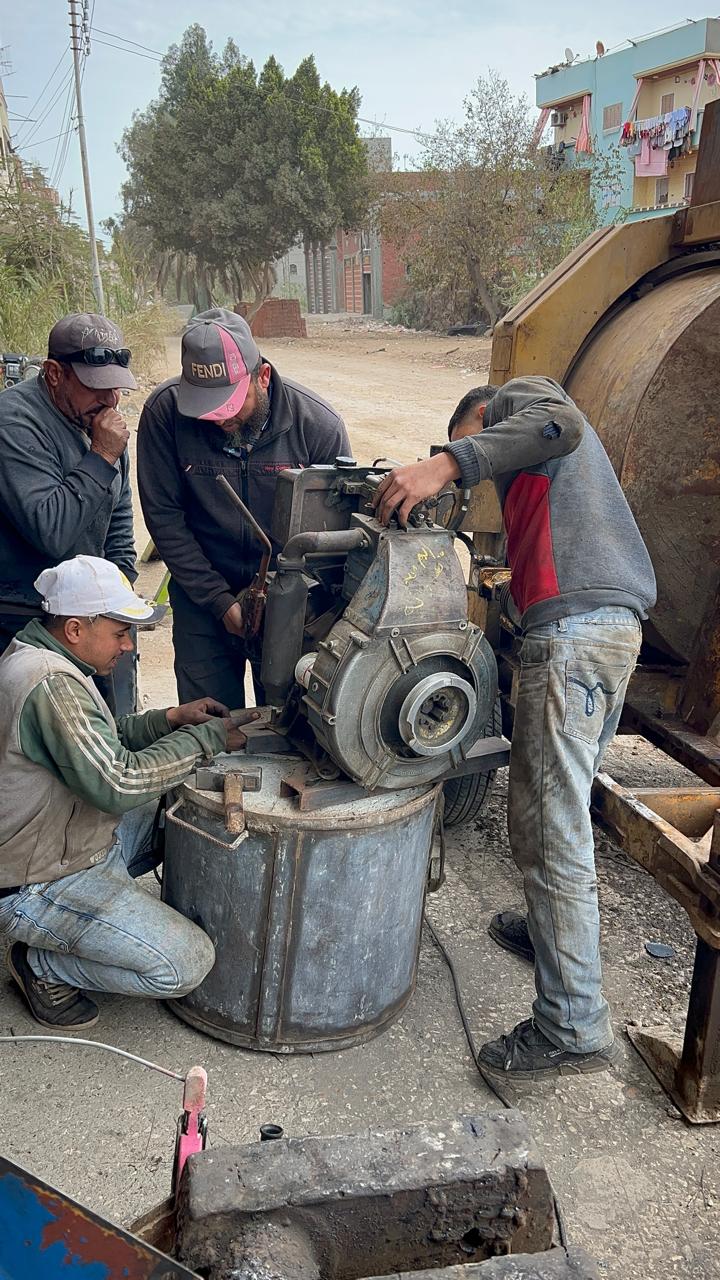 تركيب الماتور بعد عمل صيانة