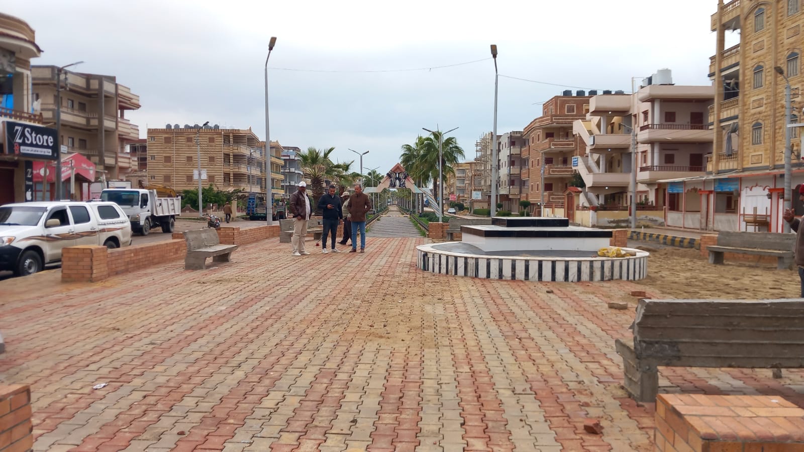 تطوير ميدان الزهراء بمصيف بلطيم