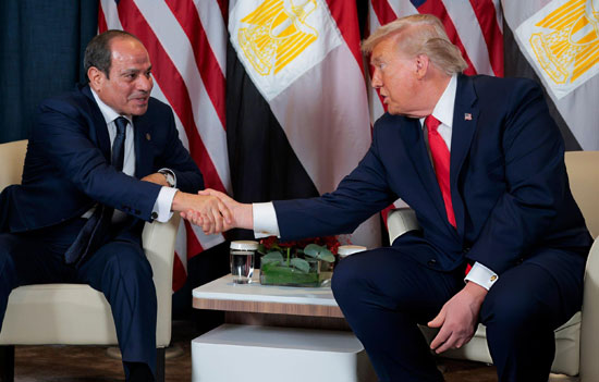 الرئيس ترامب يستقبل الرئيس عبد الفتاح السيسى