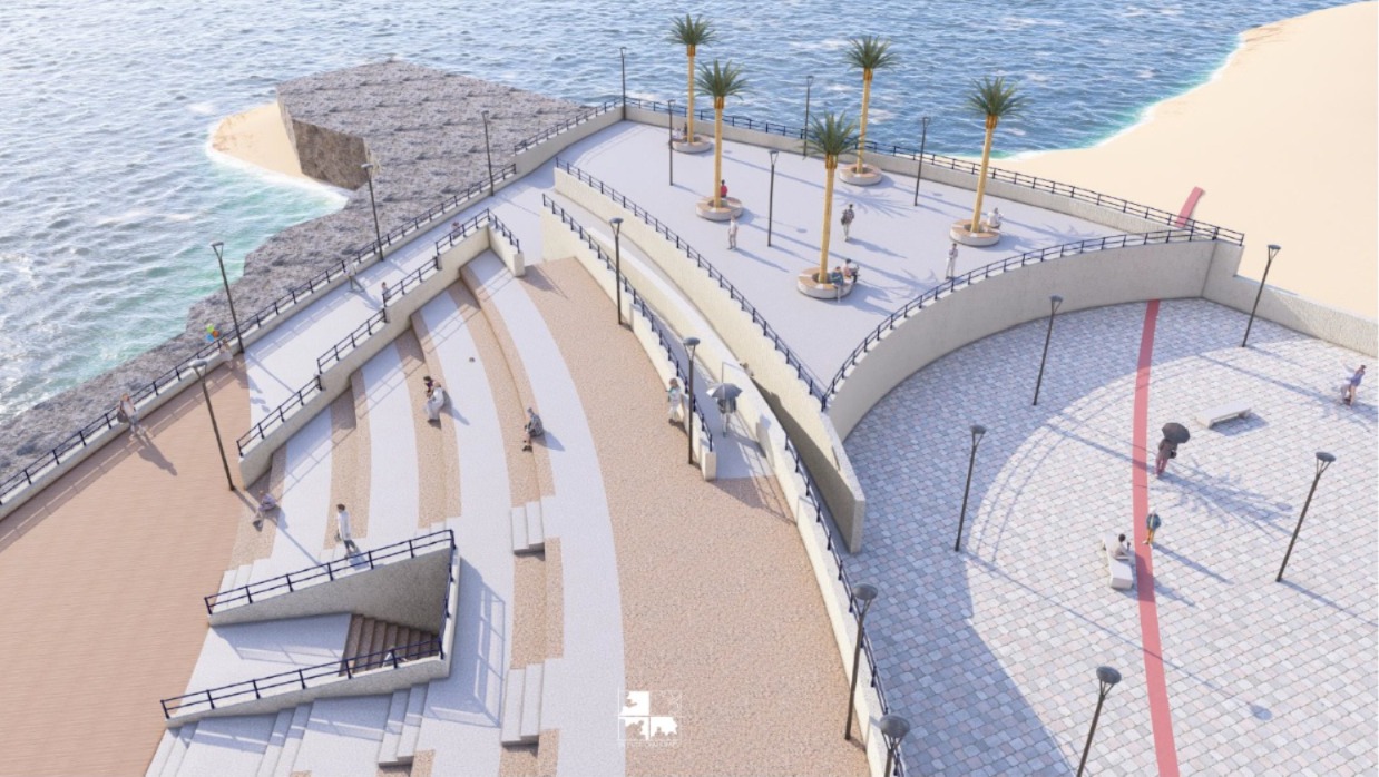 المدرجات على البحر