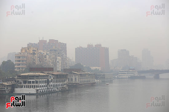 الشبورة تغطى نهر النيل الشبورة تغطى نهر النيل