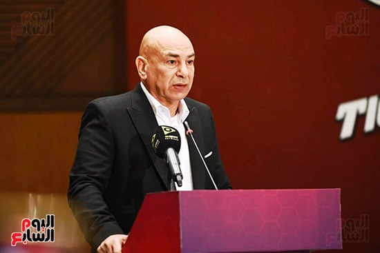 حسام حسن خلال المؤتمر الصحفي