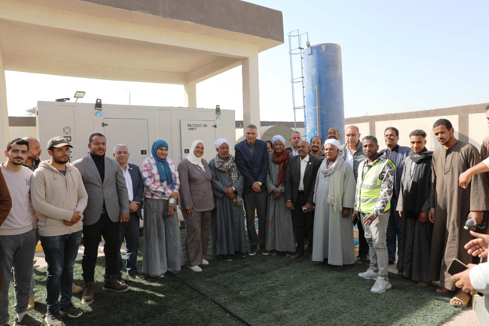 عقب التشغيل التجريبى لمشروع الصرف 