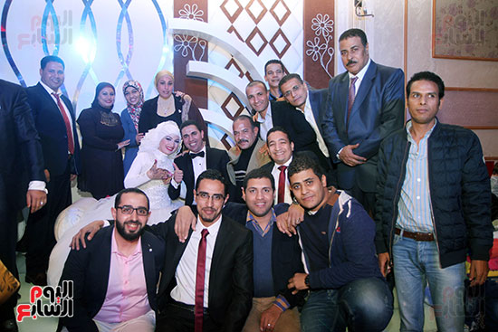 الزملاء فى اليوم السابع فى حفل زفاف الزميل علام عبد الغفار الزملاء فى اليوم السابع فى حفل زفاف الزميل علام عبد الغفار