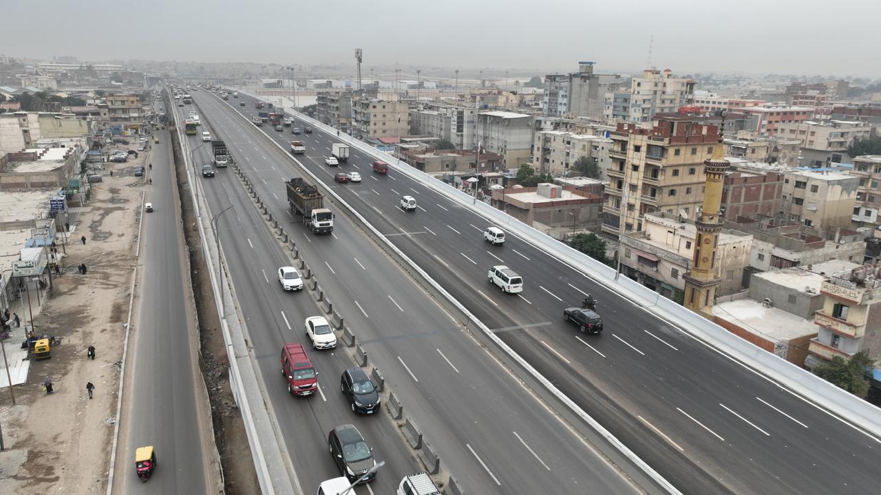 التشغيل التجريبى لكوبرى العامرية