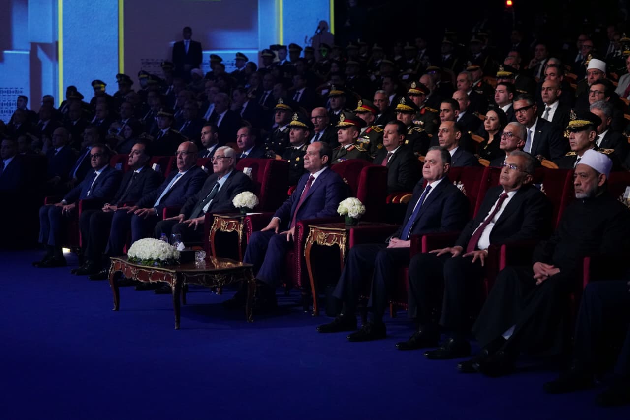 حضور الرئيس عبد الفتاح السيسى احتفالية الشرطة