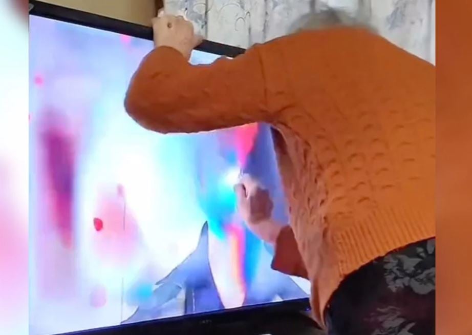 جدة تحطم التليفزيون بسبب تعرض بطلها المحبوب فى مسلسل للظلم