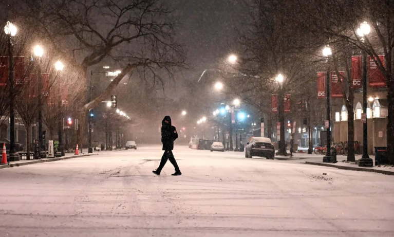 الثلوج في واشنطن