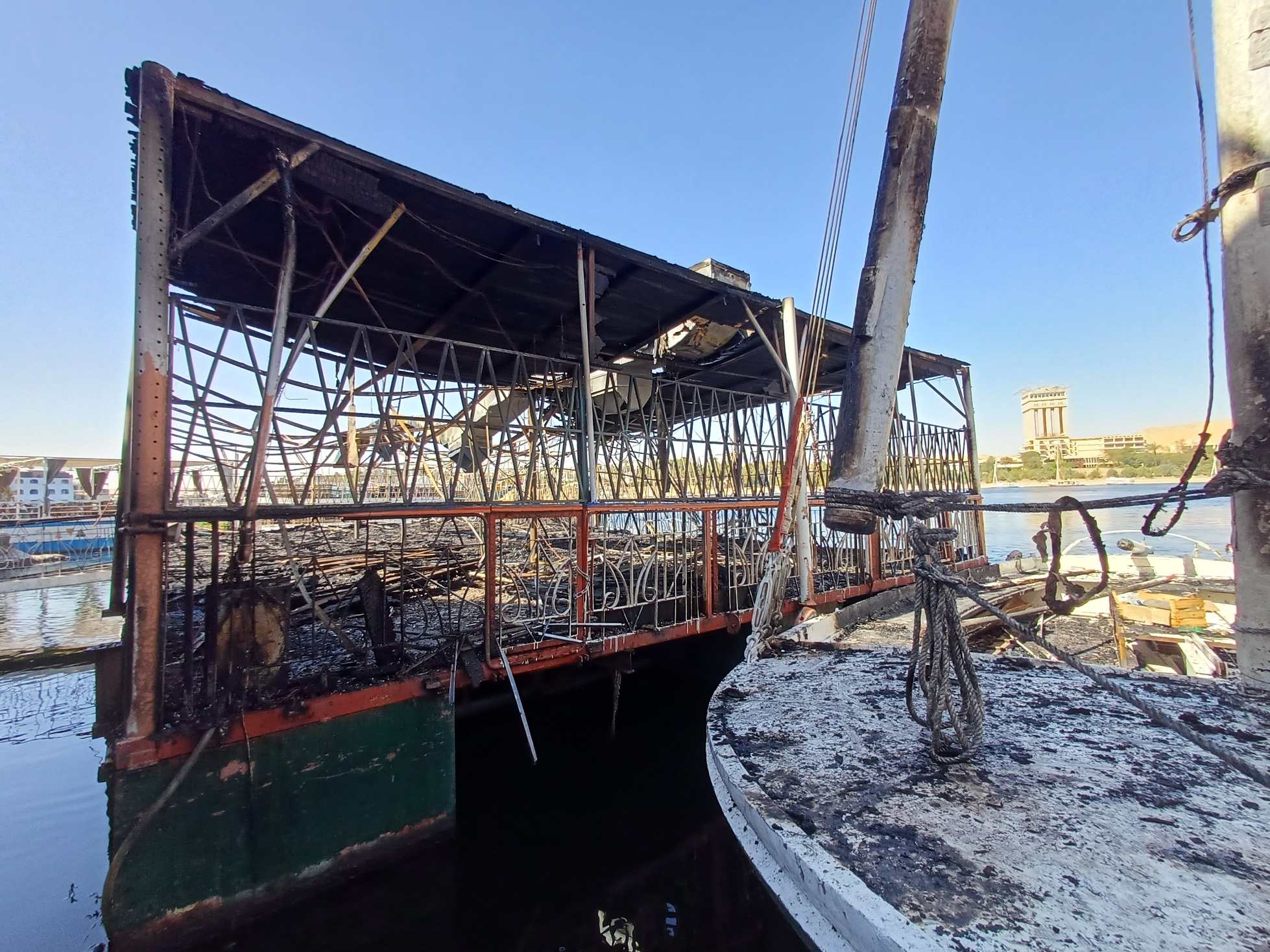 آثار الحريق