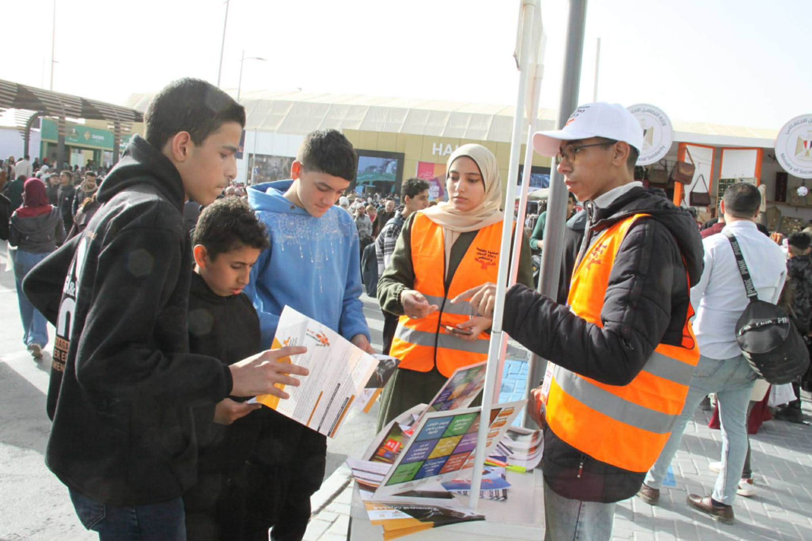 أنشطة صندوق مكافحة الإدمان داخل معرض القاهرة الدولي للكتاب