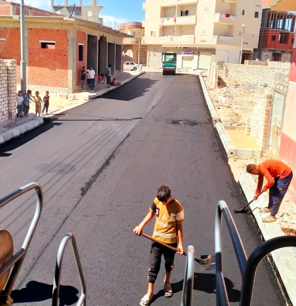 اعمال رصف شوارع مطروح اعمال رصف شوارع مطروح