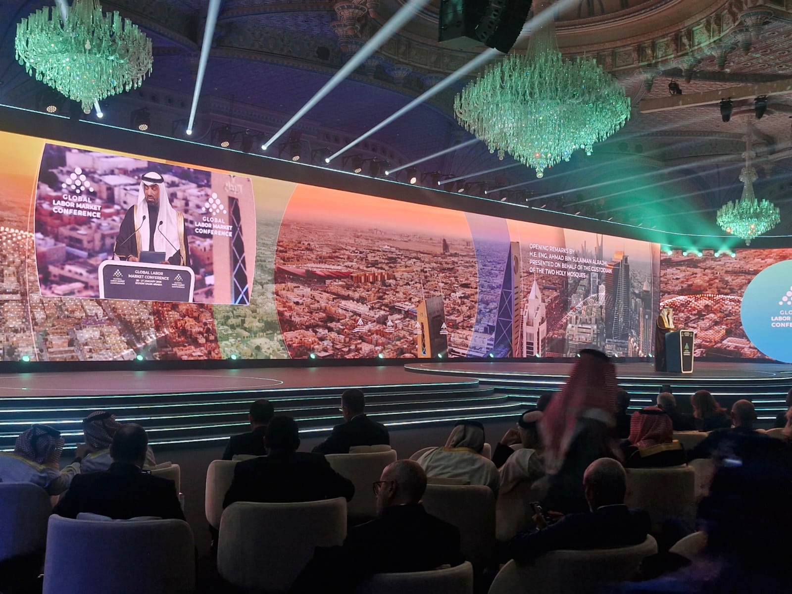 انطلاق فعاليات النسخة الثالثة من المؤتمر الدولى لسوق العمل (1)