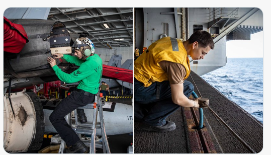 أعمال الصيانة على الحاملة