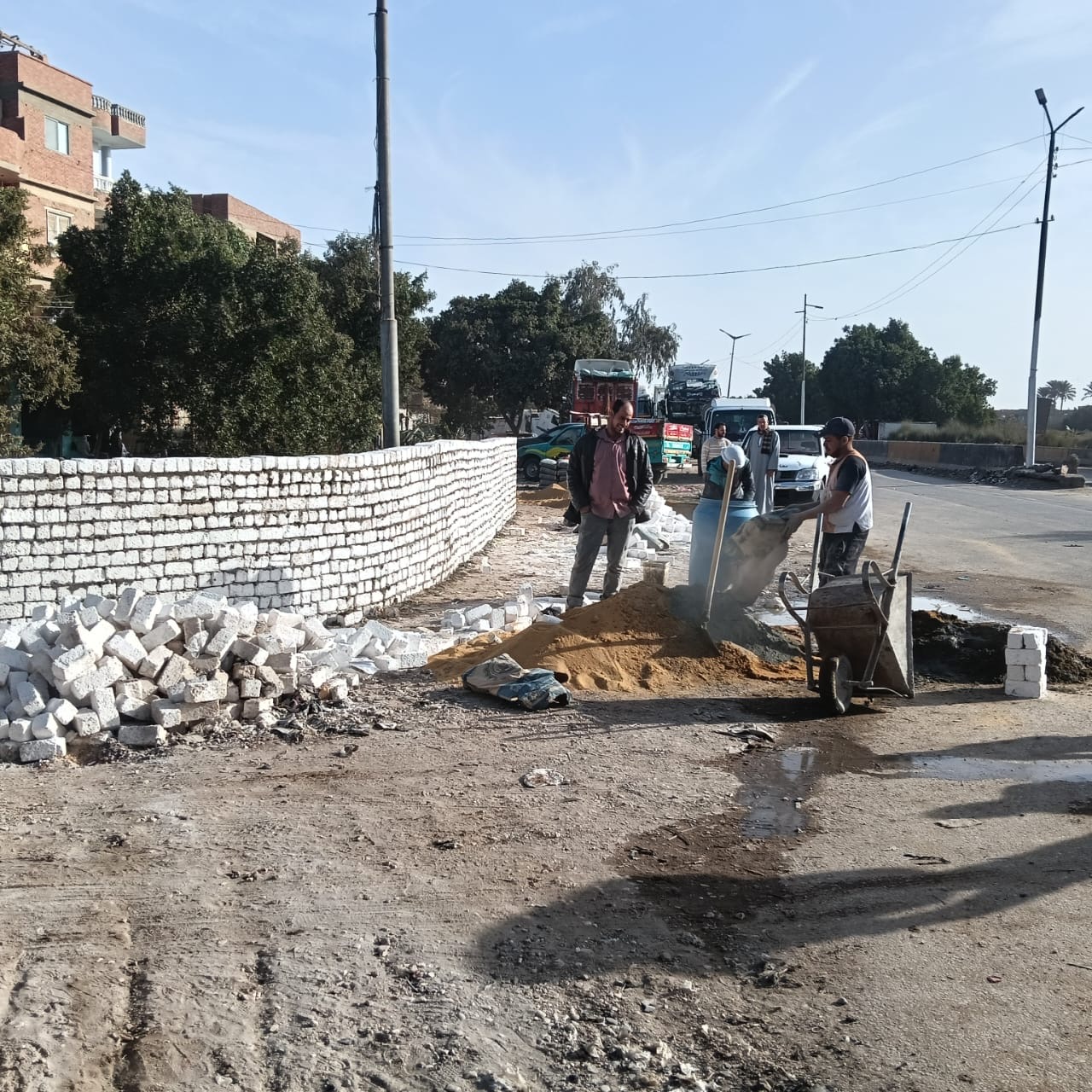 حملات فى العياط لتجميل الطرق ومداخل القرى وتحسين مستوى النظافة (8)