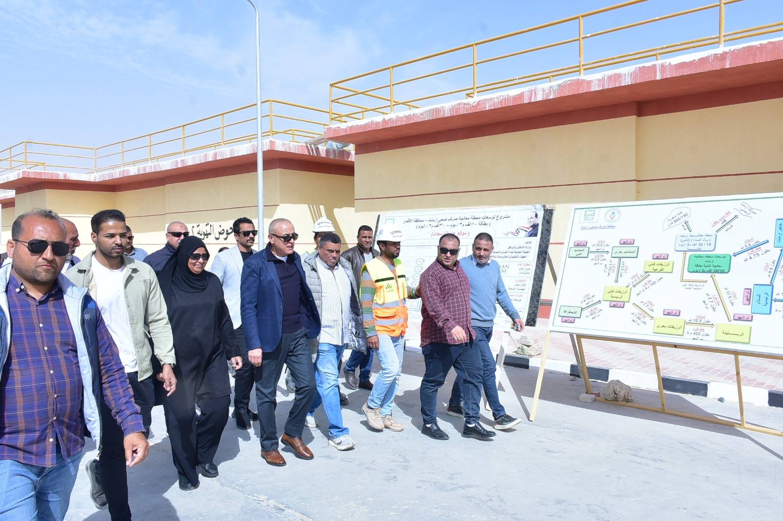 محافظ الأقصر يتفقد محطات حياة كريمة لمعالجة ورفع الصرف الصحى بأرمنت محافظ الأقصر يتفقد محطات حياة كريمة لمعالجة ورفع الصرف الصحى بأرمنت