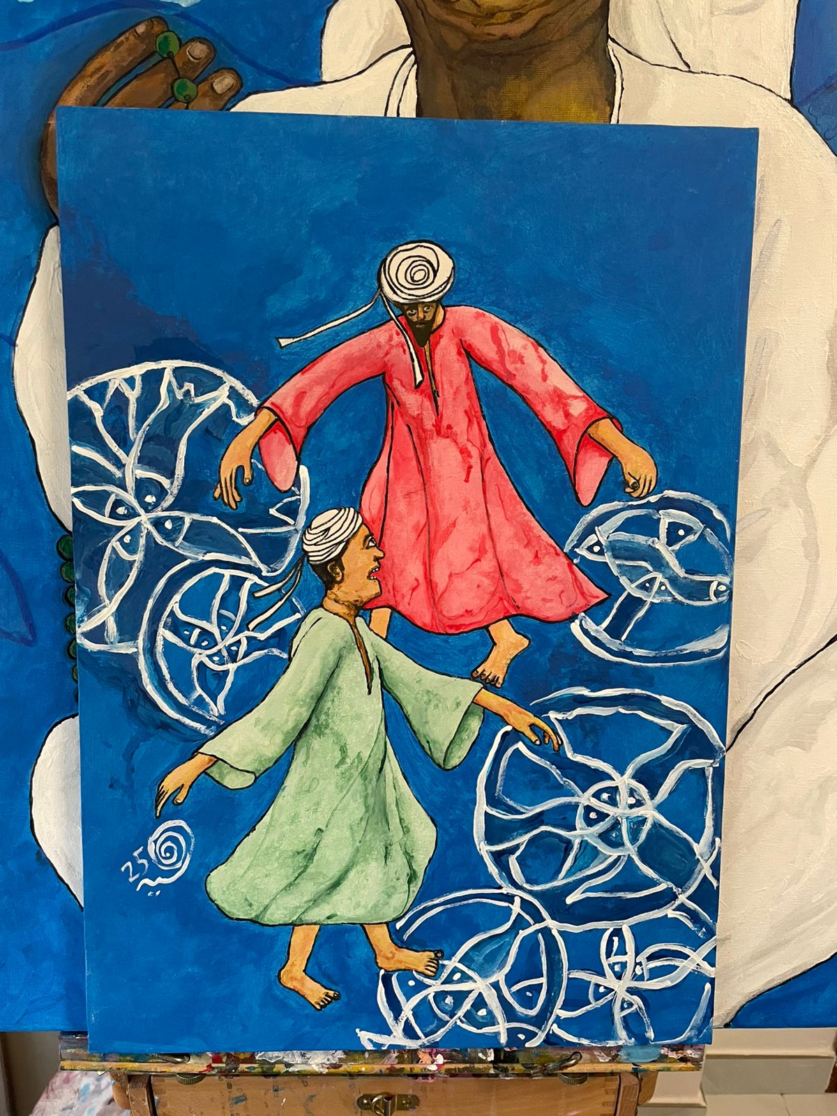 إحدى لوحات وليد علاء الدين