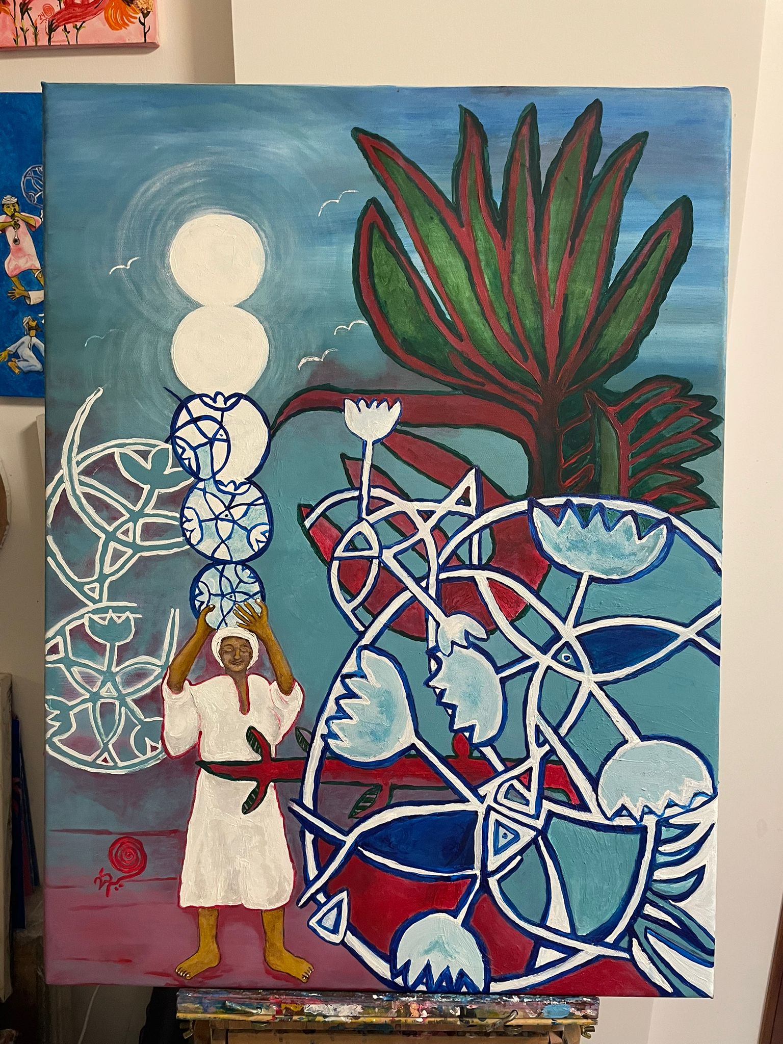 لوحة من أعمال وليد علاء الدين