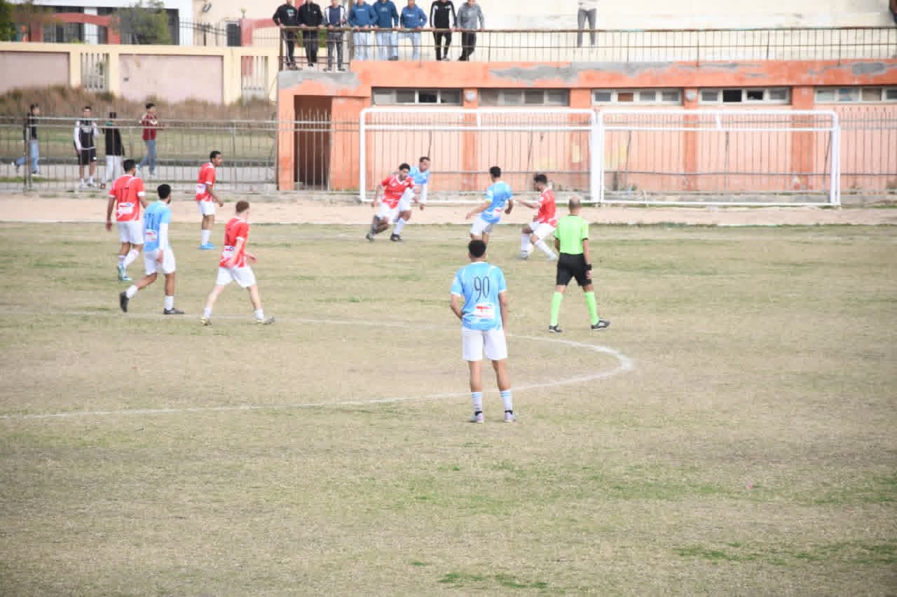 جانب من مباراة نهائي دوري مراكز الشباب بدمياط