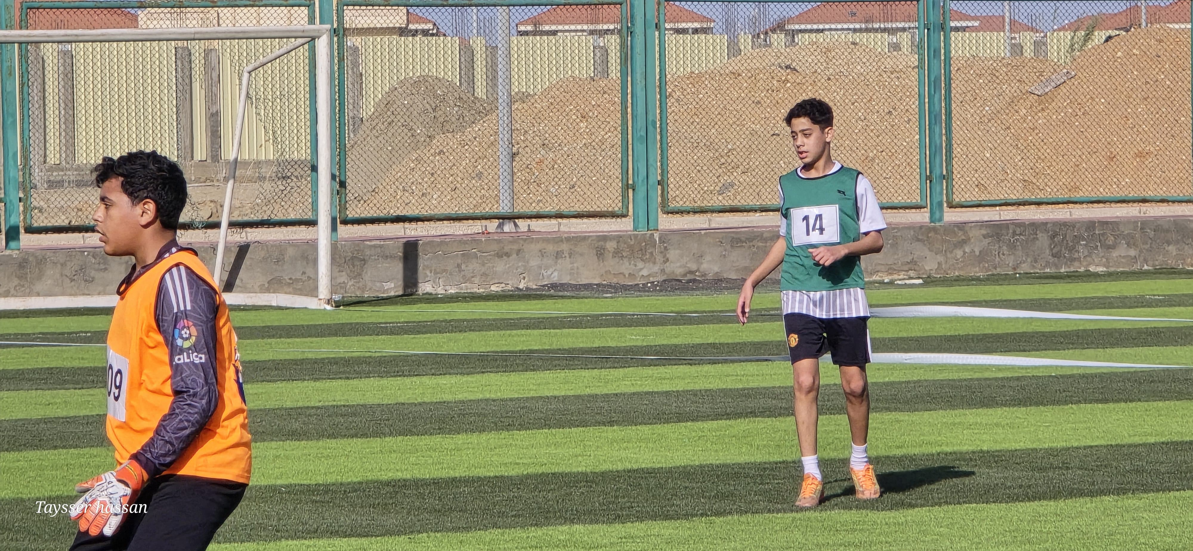 جانب من اختبارات كابيتانو مصر داخل نادى دمياط