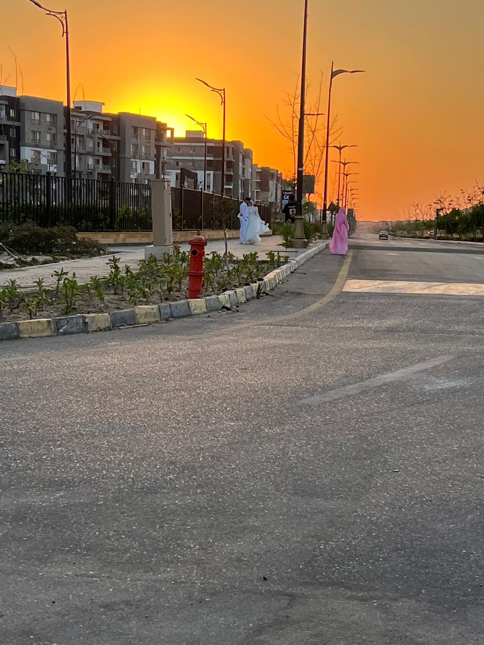 غروب الشمس بالمنصورة الجديدة غروب الشمس بالمنصورة الجديدة