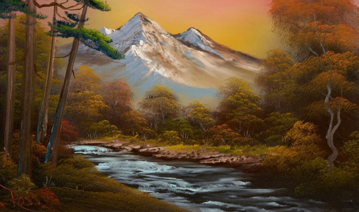 لوحة للفنان بوب روس