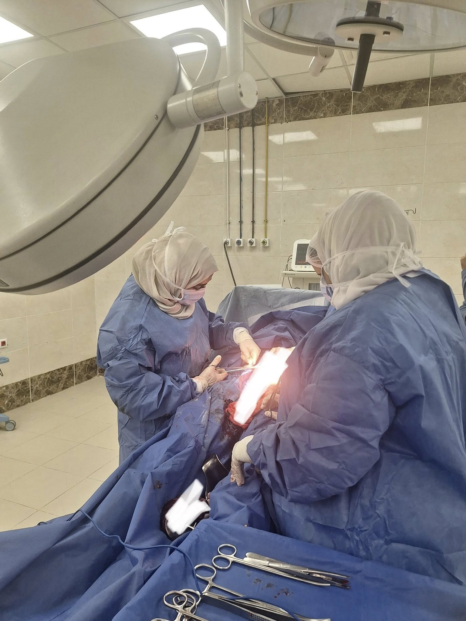 أثناء الجراحة