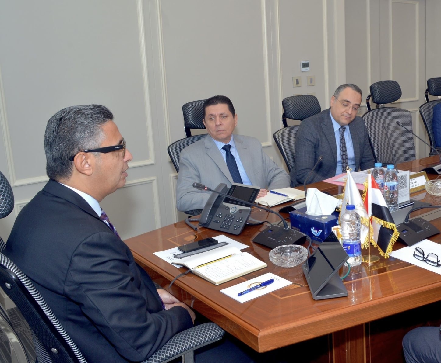 جانب من اجتماع وزير التموين والتجارة الداخلية 