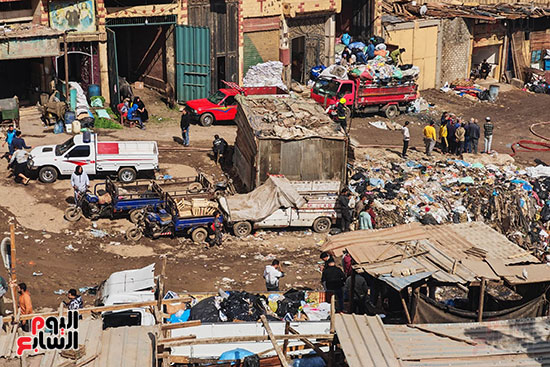 منطقة الحريق بعد التامين