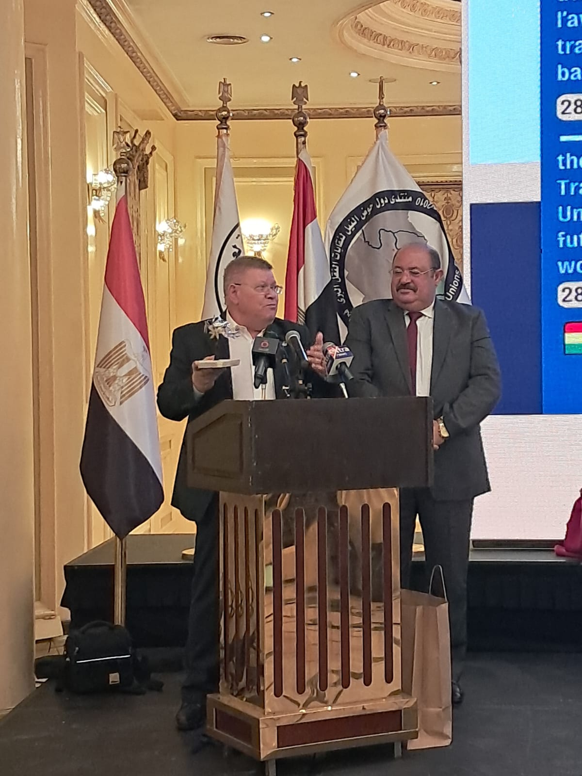 مصر تستضيف فعاليات المنتدى الرابع لاتحاد نقابات النقل البري مصر تستضيف فعاليات المنتدى الرابع لاتحاد نقابات النقل البري