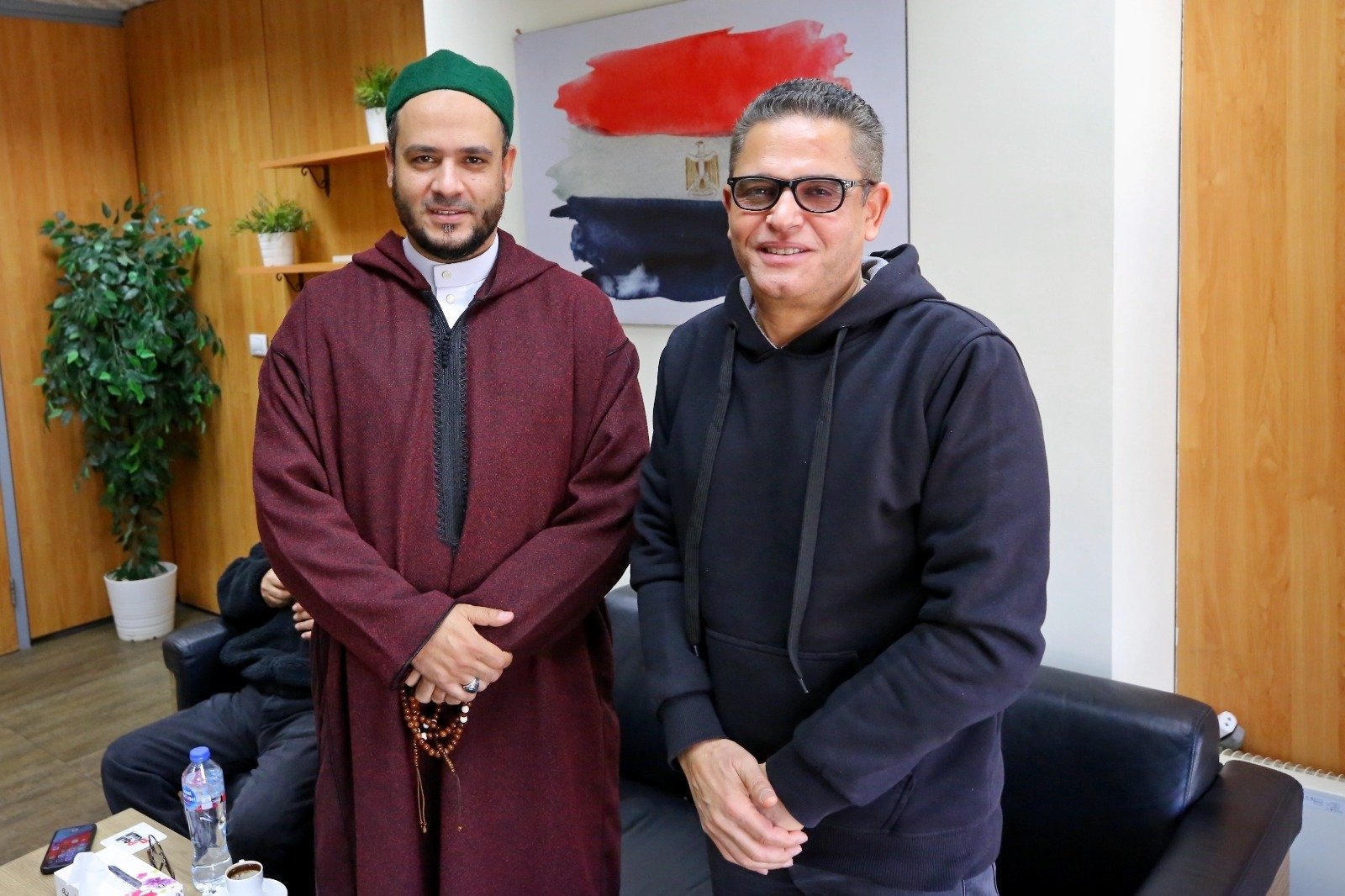 الكاتب الصحفى عبد الفتاح عبد المنعم يستقبل الداعية احمد المالكى