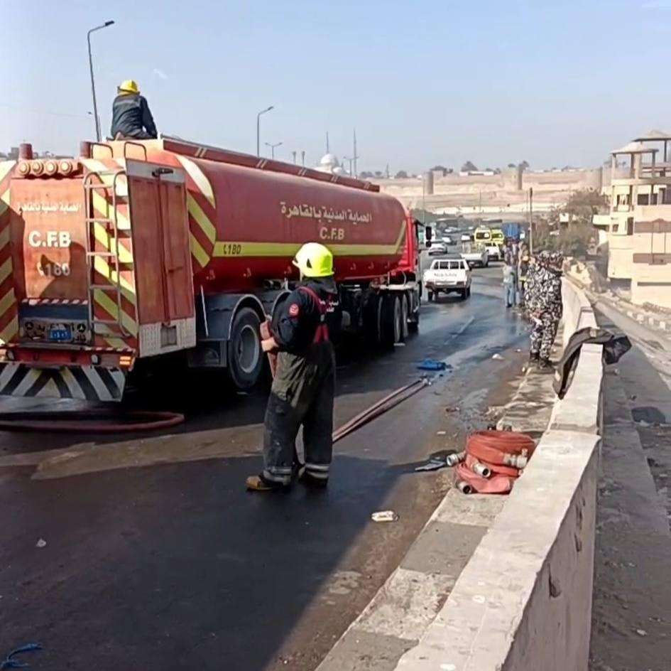 شاهد  اثار حريق 4 منازل فى منشأة ناصر (5)