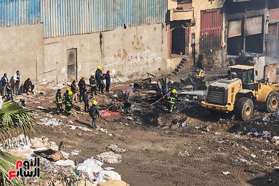 منطقة الزرايب موقع الحريق