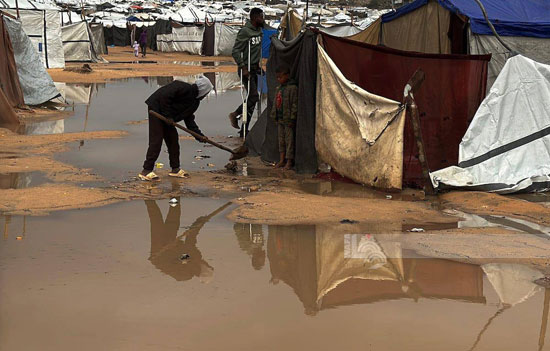 منخفض جوى يضرب غزة منخفض جوى يضرب غزة