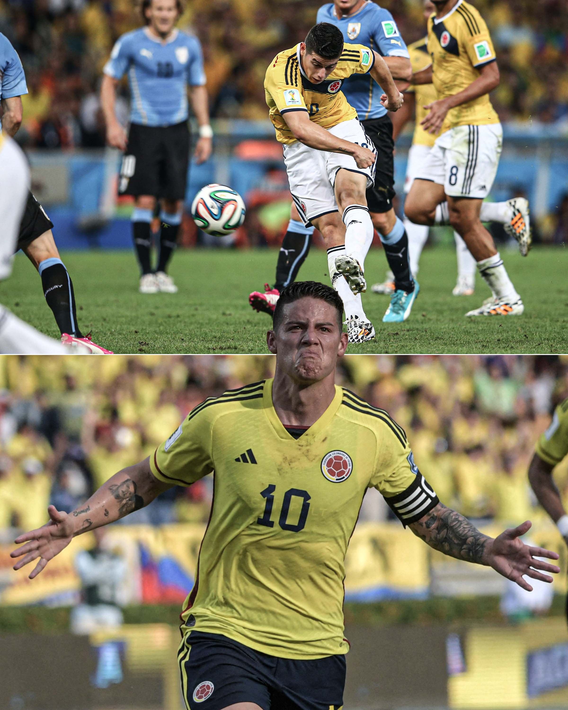 هدف جيمس رودريجيز ضد أوروغواي هدف جيمس رودريجيز ضد أوروغواي