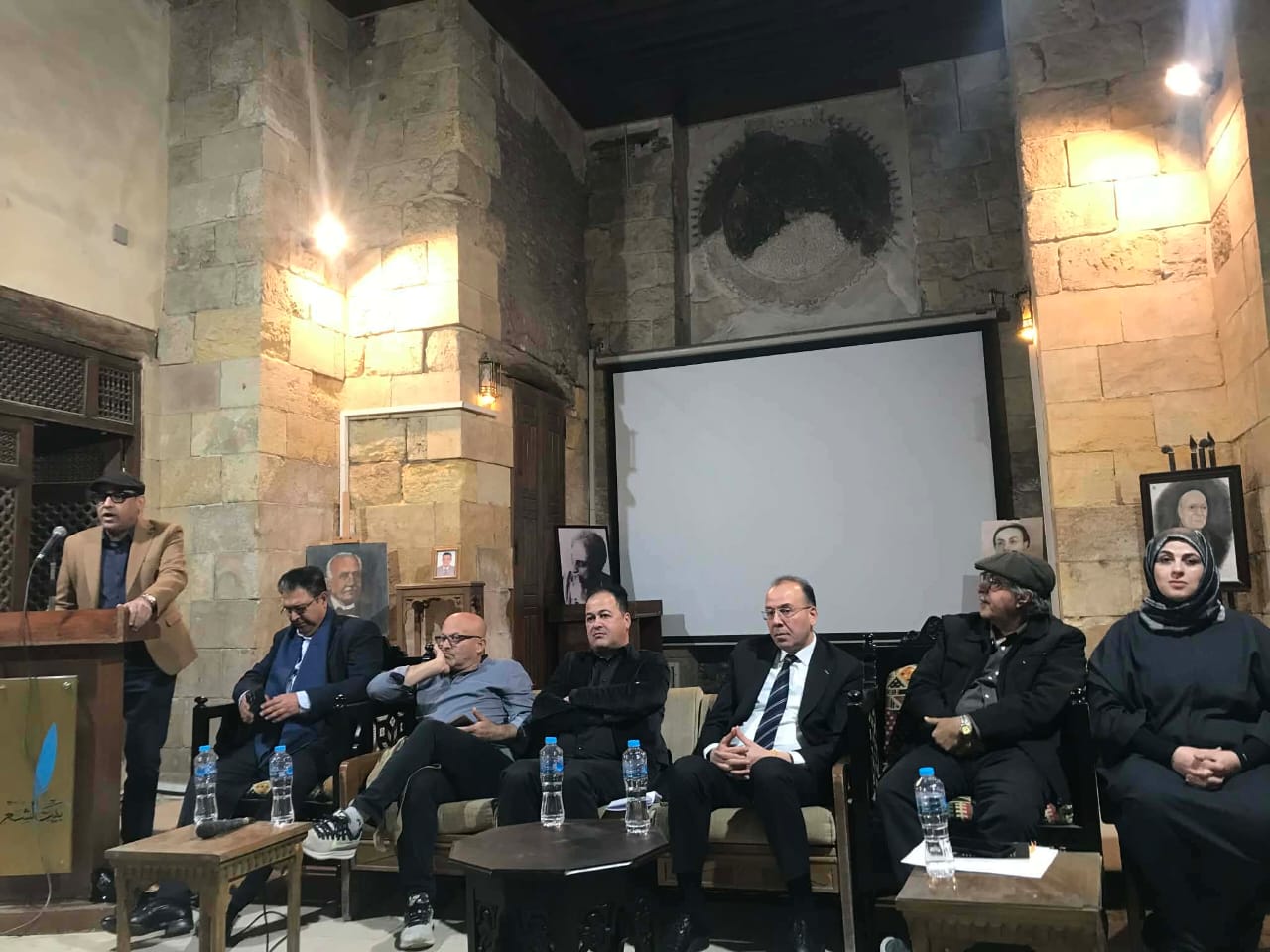 جانب من أمسية بيت الشعر العربي