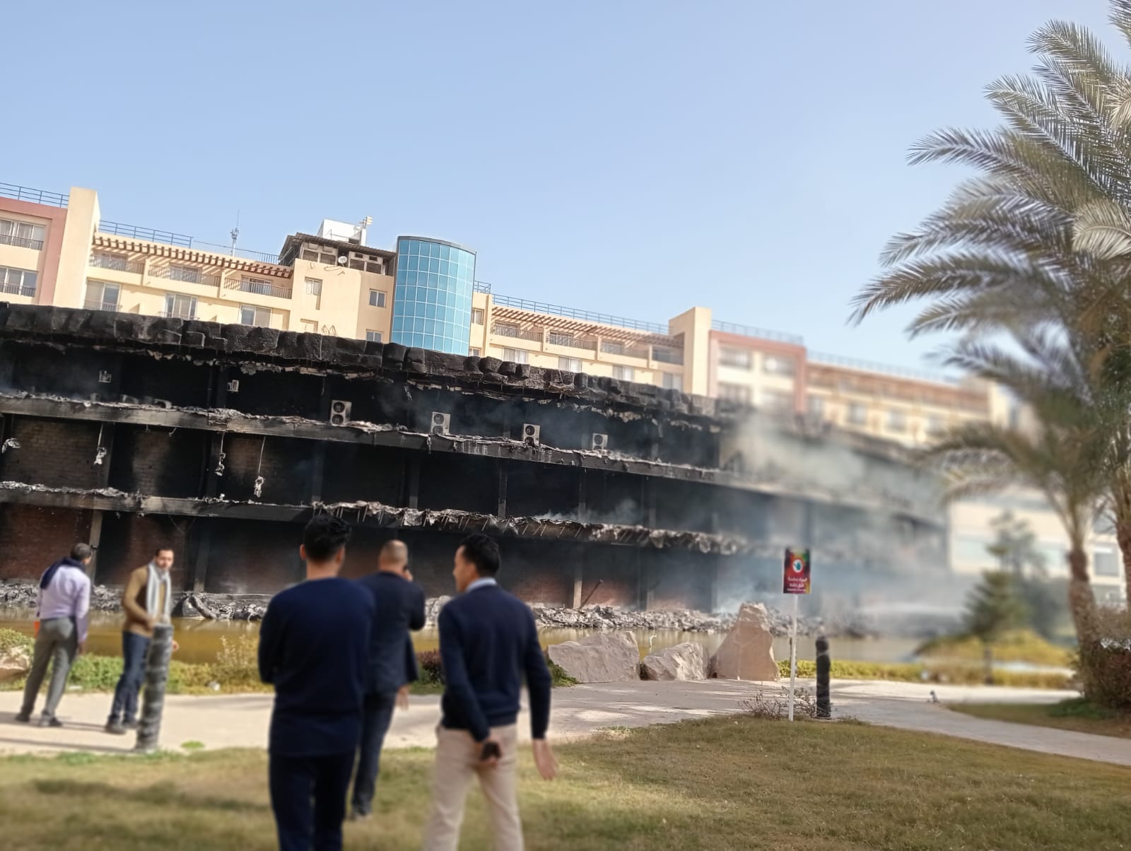 احتراق متجر جملة بقرية في الساحل الشمالي احتراق متجر جملة بقرية في الساحل الشمالي