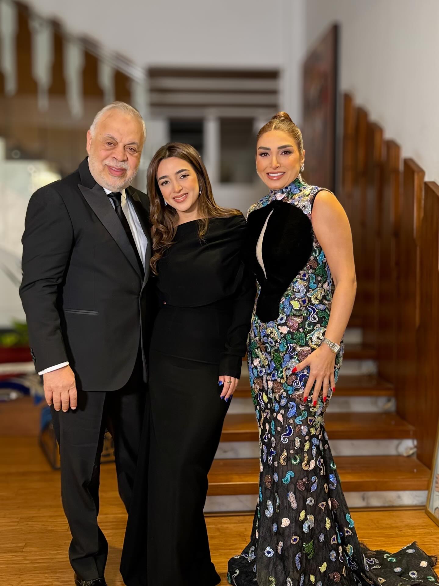 اشرف زكي وروجينا وابنتهما مايا