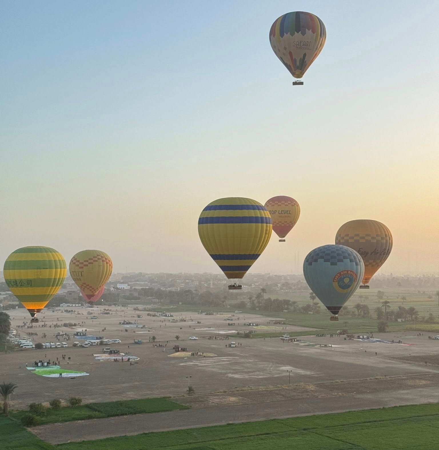 تحليق 90 رحلة بالون طائر على متنها 2000 سائح غرب الأقصر تحليق 90 رحلة بالون طائر على متنها 2000 سائح غرب الأقصر