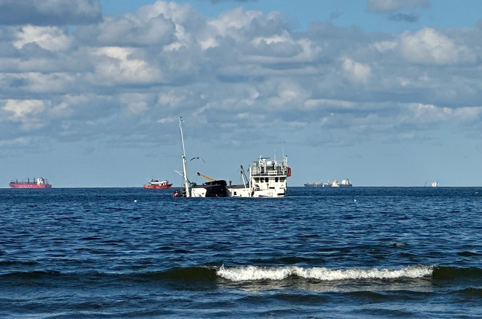 مقدمة السفينة في اليوم الرابع