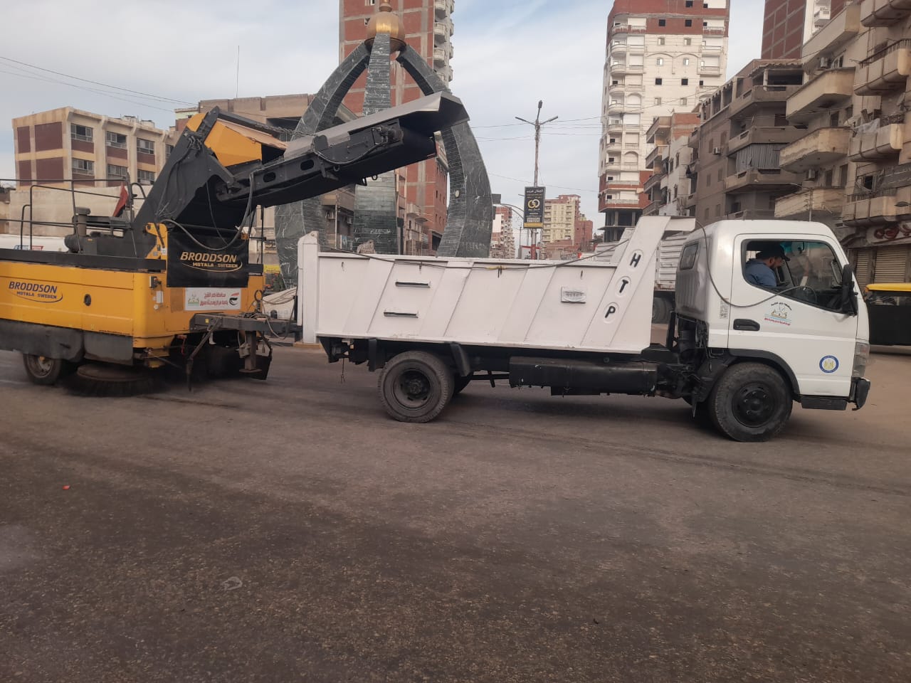 كنس الشوارع بدسوق