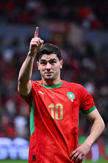 احتفال إبراهيم دياز بالهدف احتفال إبراهيم دياز بالهدف