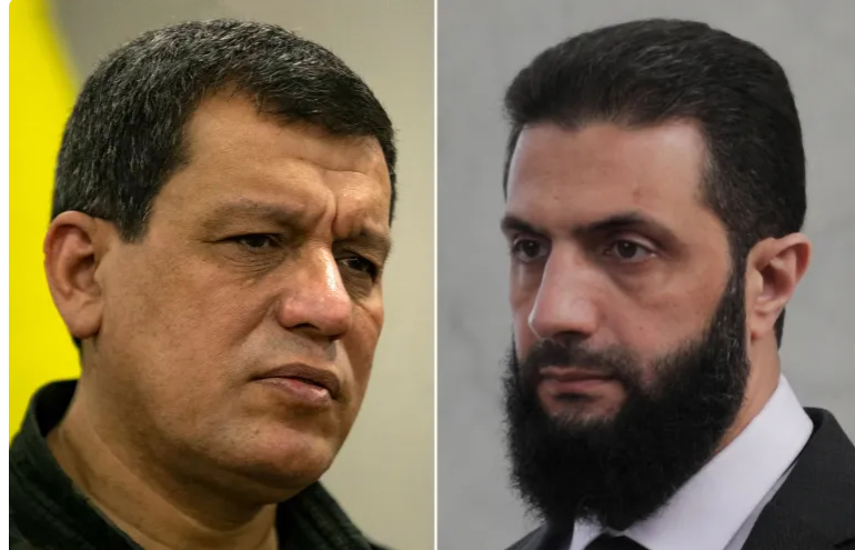 أحمد الشرع ومظلوم عبدي