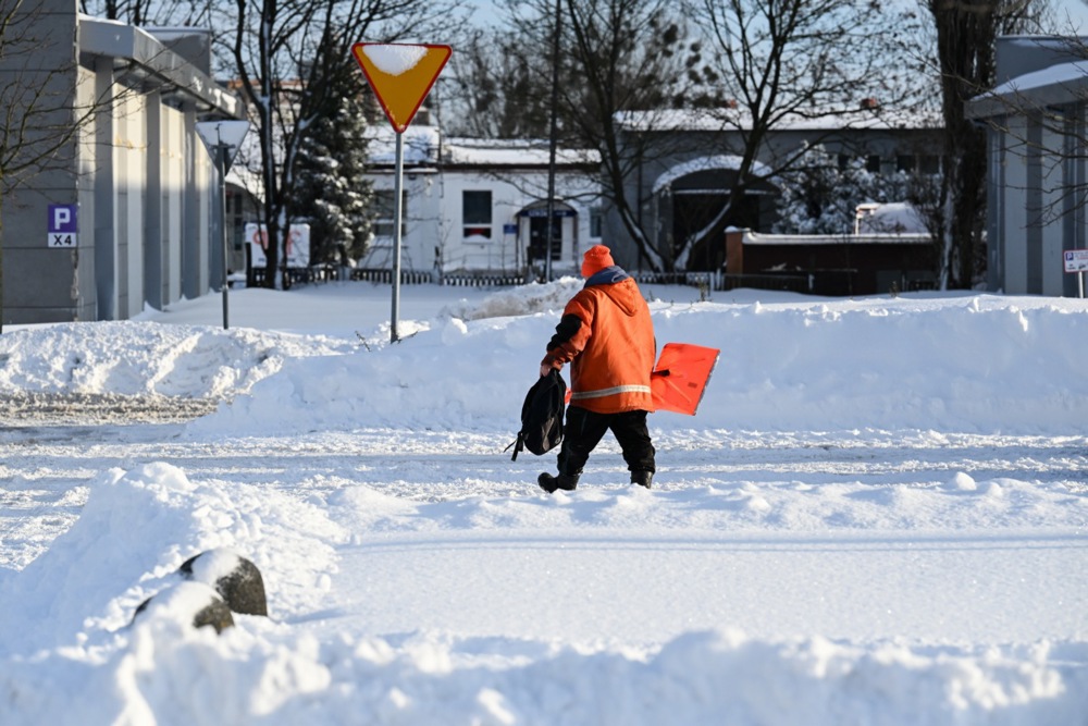  حديقةً مُغطاةً بالثلوج في وارسو، بولندا (4)