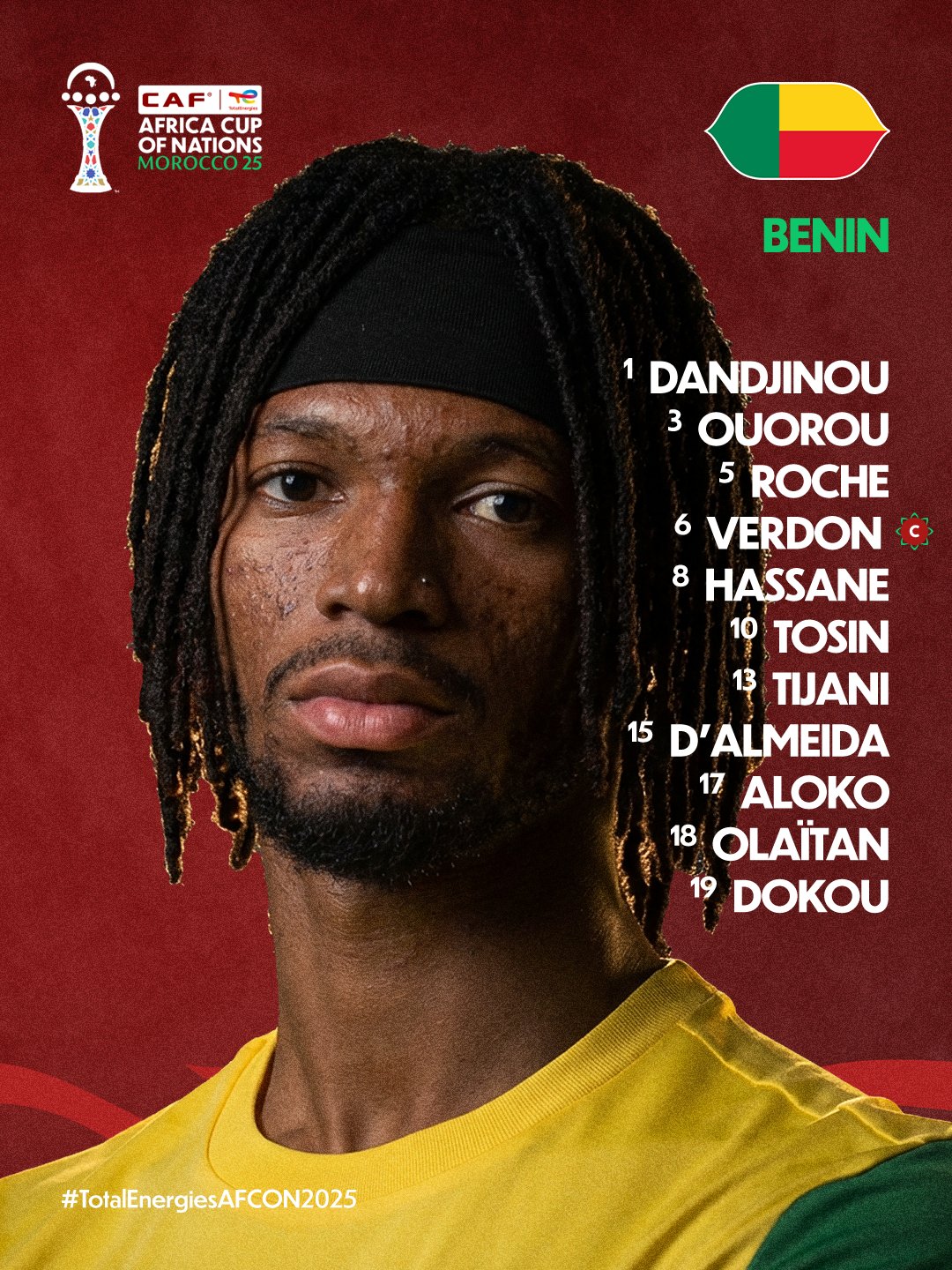 تشكيل منتخب بنين ضد مصر